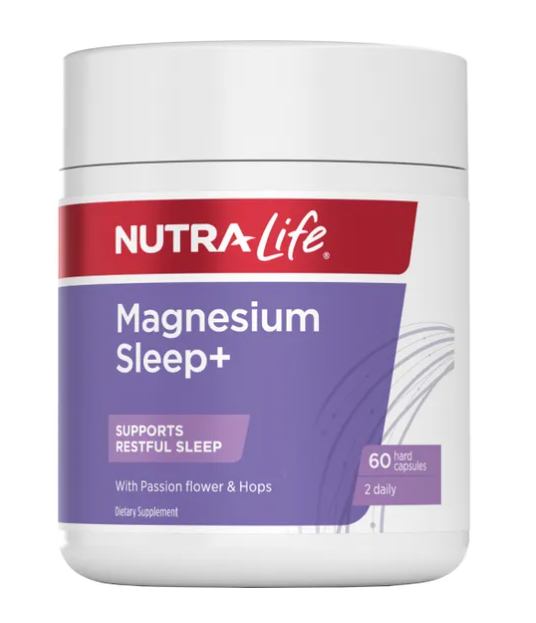 Nutra life magnesium sleep+ 60c 纽乐镁助眠片 60粒 NS8544 【保质期2028/04】
